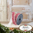Shop For 1.5" Peppermint Multi Sprinkles Ribbon: Red/White (10 Yards)