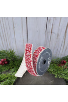 Shop For 1.5" Peppermint Multi Sprinkles Ribbon: Red/White (10 Yards)