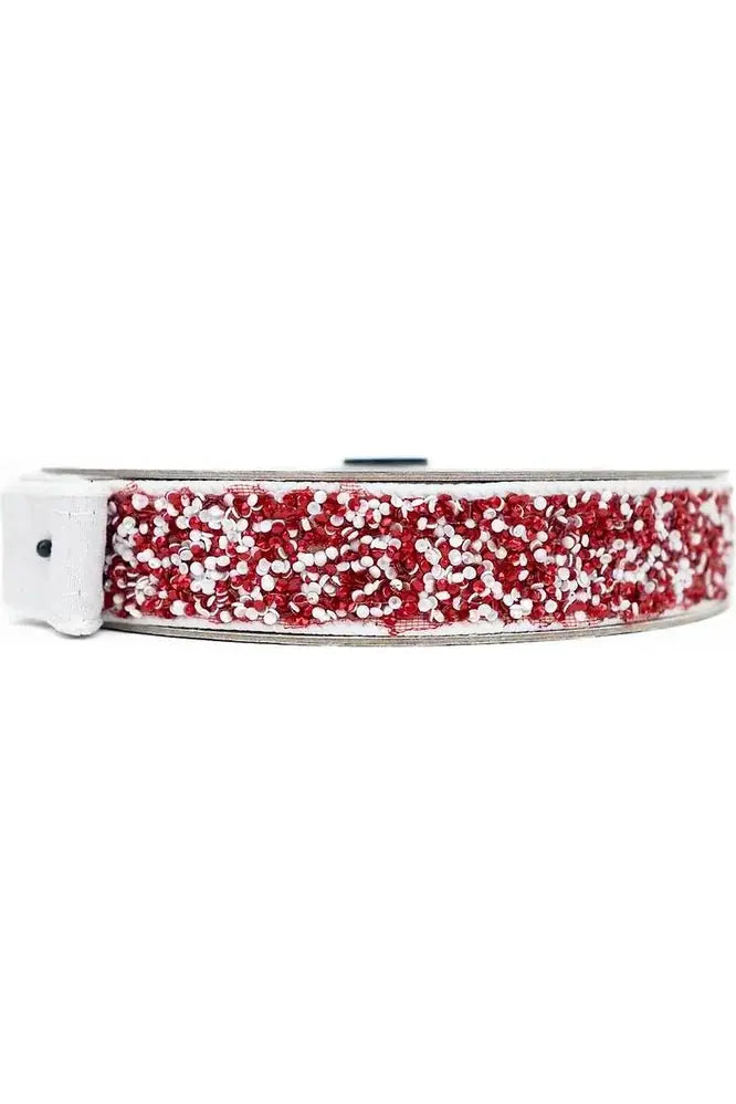 Shop For 1.5" Peppermint Multi Sprinkles Ribbon: Red/White (10 Yards)