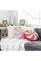 Shop For 15' Peppermint Shaped Pillow: Pink