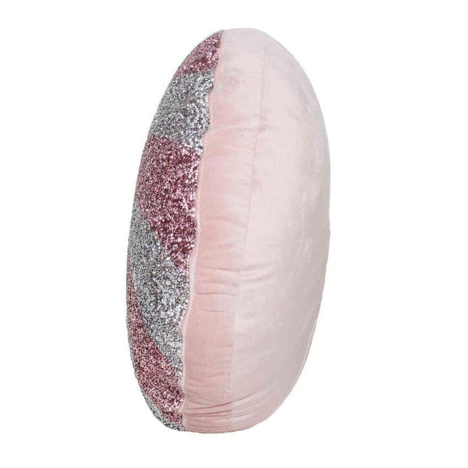 15" Peppermint Shaped Pillow: Pink