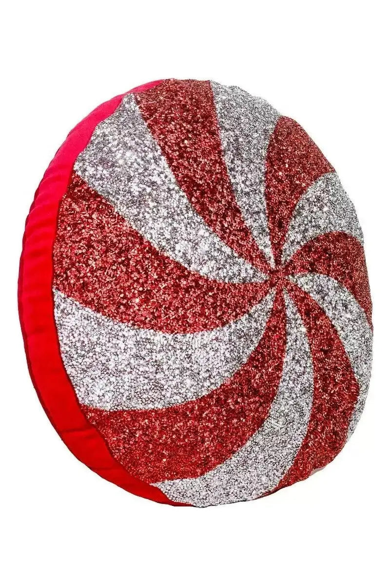 Shop For 15' Peppermint Shaped Pillow: Red