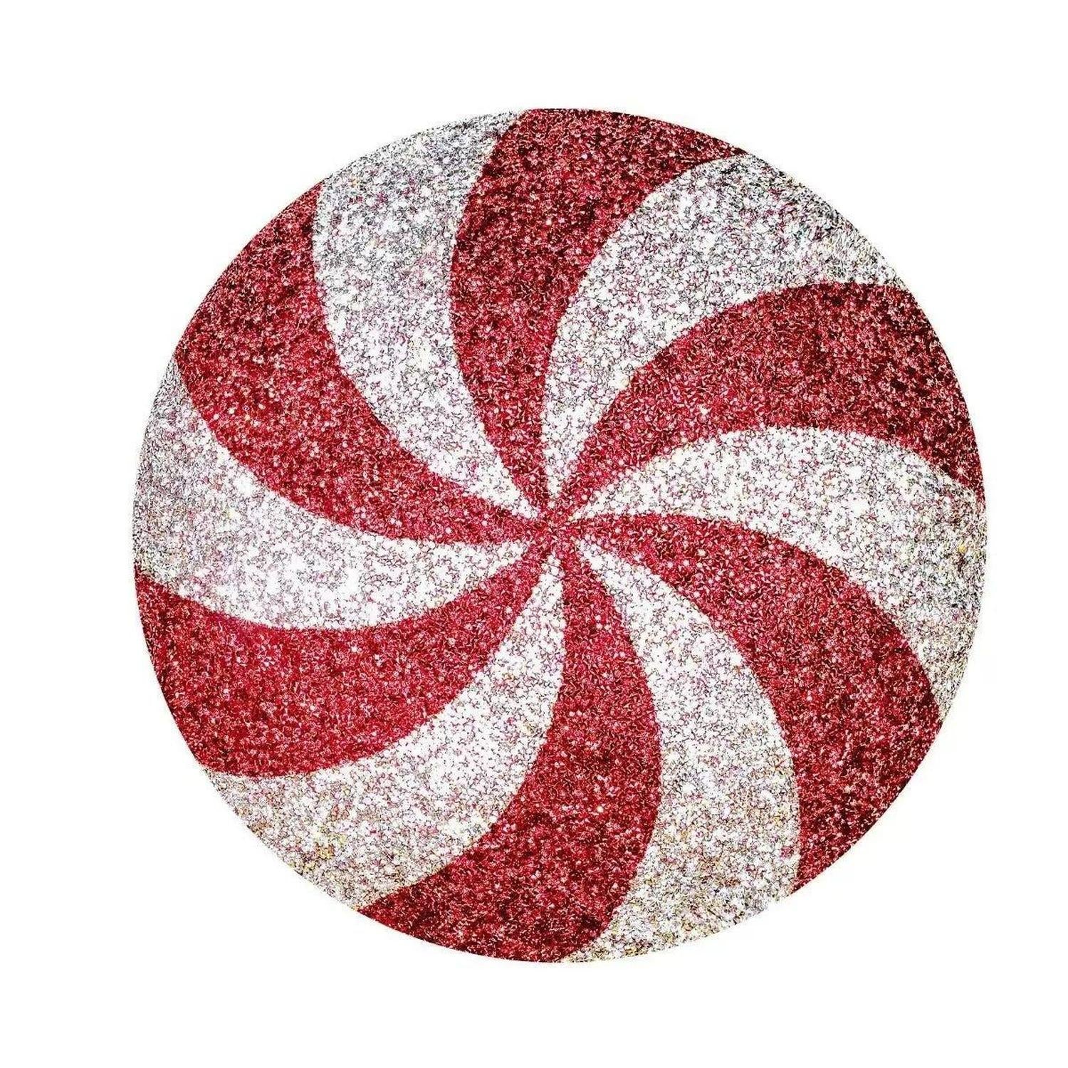 Shop For 15" Peppermint Shaped Pillow: Red