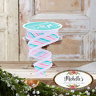 Shop For 1.5" Peppermint Twist Drift Ribbon: Pink/Mint (10 Yards)
