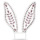 15" Pink Jeweled Bunny Ear Floral Stake