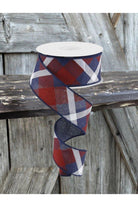 Shop For 1.5" Plaid Ribbon: Navy, Red, White (10 Yard)