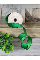 Shop For 1.5" Pleated Lame Ribbon: Green (10 Yards) at Michelle's aDOORable Creations