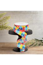 Shop For 1.5" Puzzle Piece Ribbon: Autism Awareness (10 Yards)