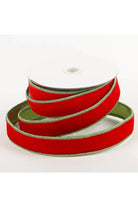 Shop For 1.5" Red Velvet Lime Green Dupion Ribbon (5 Yards)