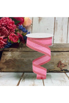 Shop For 1.5" Royal Burlap Gingham Edge Ribbon: Pink/Red (10 Yards)