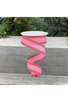 Shop For 1.5" Royal Burlap Gingham Edge Ribbon: Pink/Red (10 Yards)