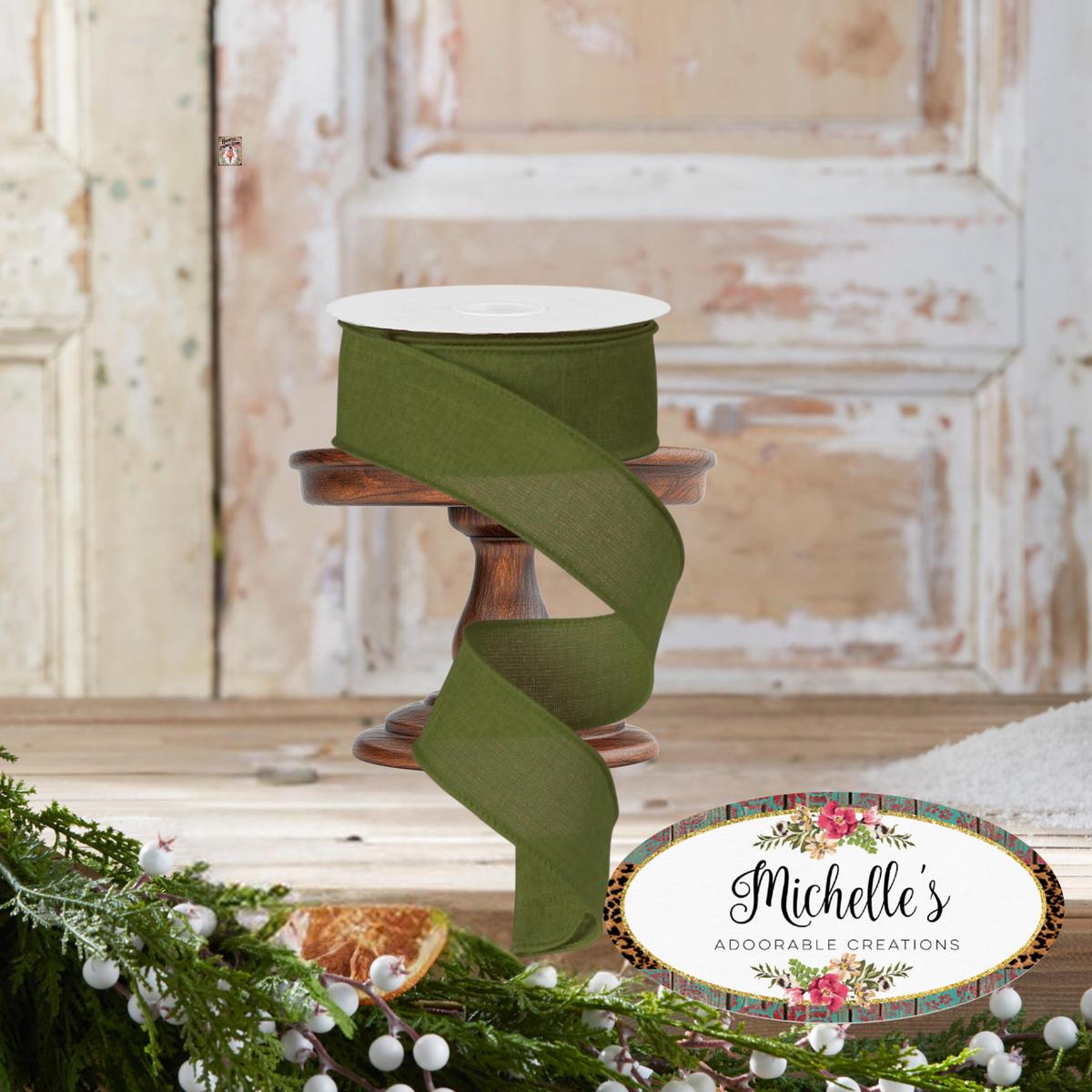 Shop For 1.5" Royal Burlap Ribbon: Moss Green (10 Yards)