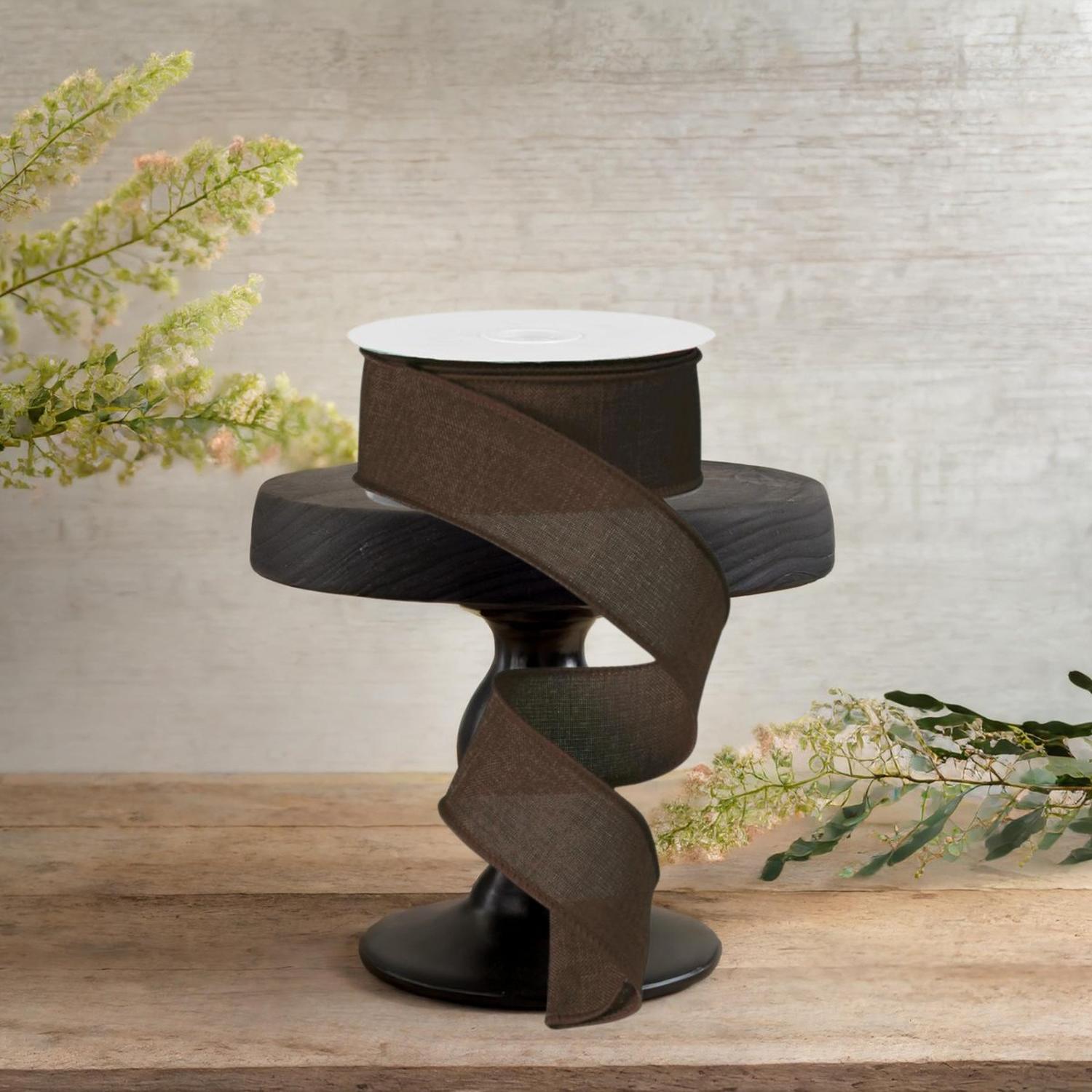 1.5" Royal Canvas Ribbon: Brown (10 Yards)