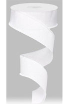 Shop For 1.5" Royal Canvas Ribbon: White (10 Yards) at Michelle's aDOORable Creations