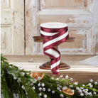 Shop For 1.5" Satin Team Stripe Ribbon: Maroon & White (10 Yards)