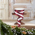 Shop For 1.5" Satin Team Stripe Ribbon: Maroon & White (10 Yards)