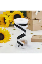 Shop For 1.5" Scalloped Edge Ribbon: Black/White (10 Yard) at Michelle's aDOORable Creations