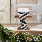 Shop For 1.5" Scalloped Edge Ribbon: Black/White (10 Yard)