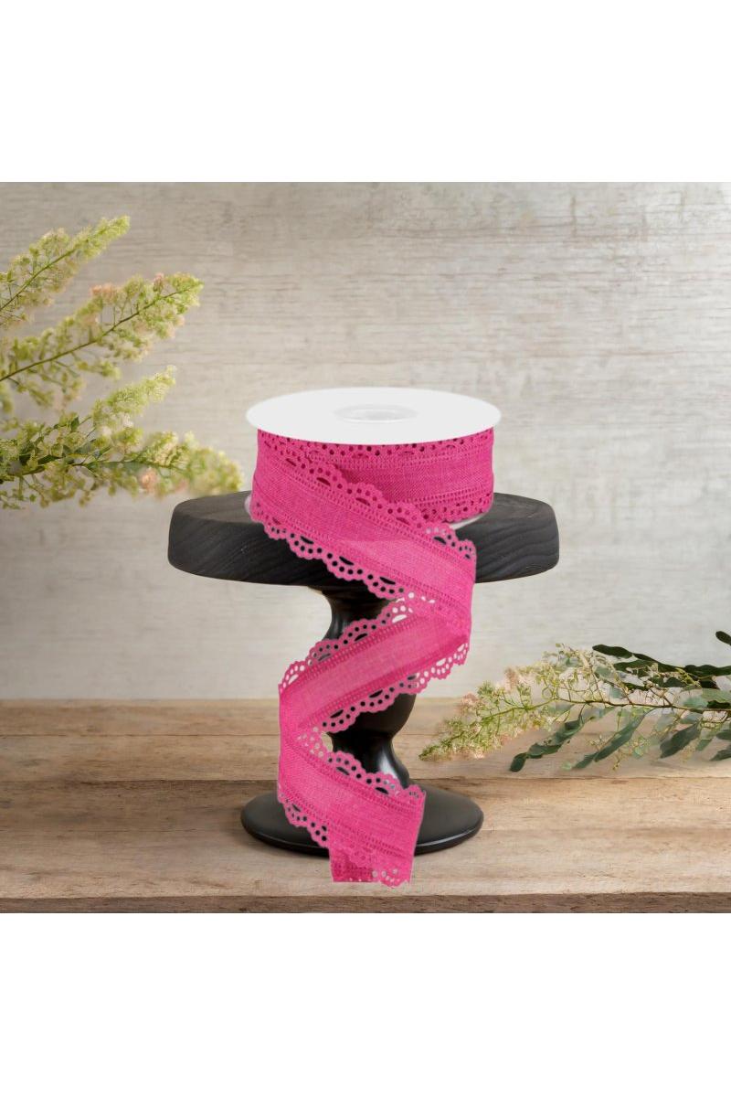 Shop For 1.5" Scalloped Edge Ribbon: Fuchsia (10 Yard)