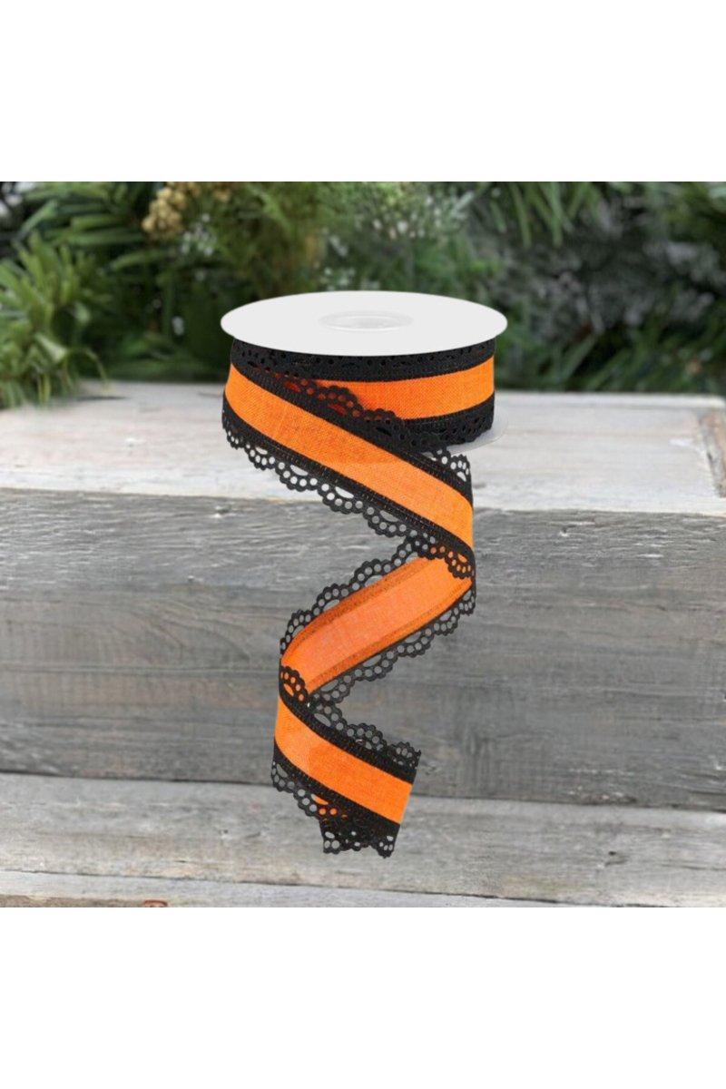 Shop For 1.5" Scalloped Edge Ribbon: Orange (10 Yard)