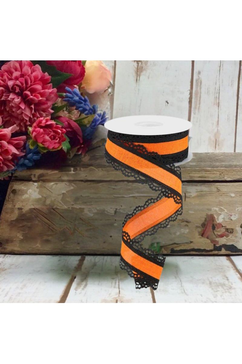 Shop For 1.5" Scalloped Edge Ribbon: Orange (10 Yard)