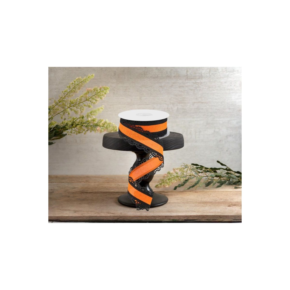 Shop For 1.5" Scalloped Edge Ribbon: Orange (10 Yard)