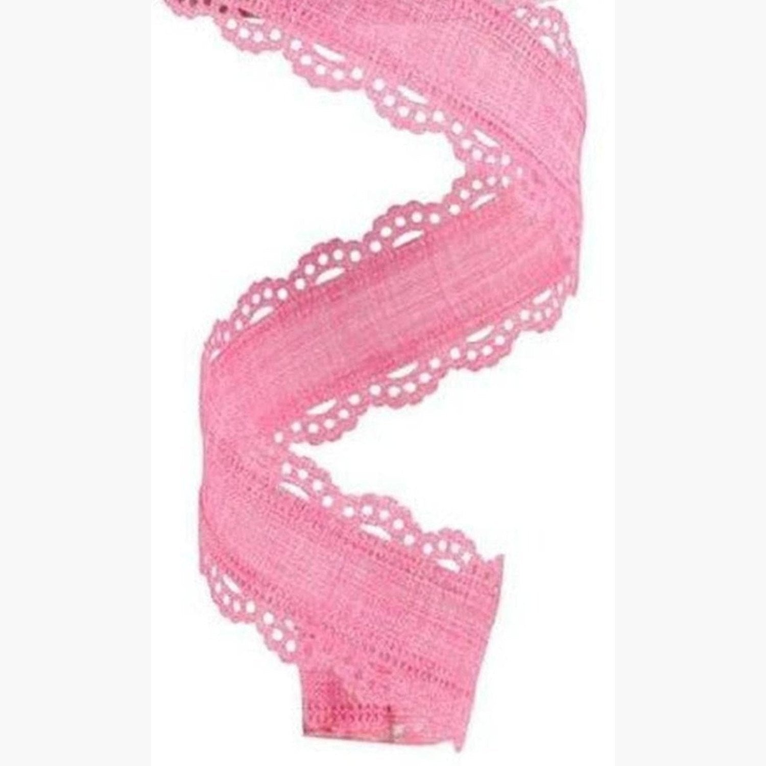 Shop For 1.5" Scalloped Edge Ribbon: Pink (10 Yard)