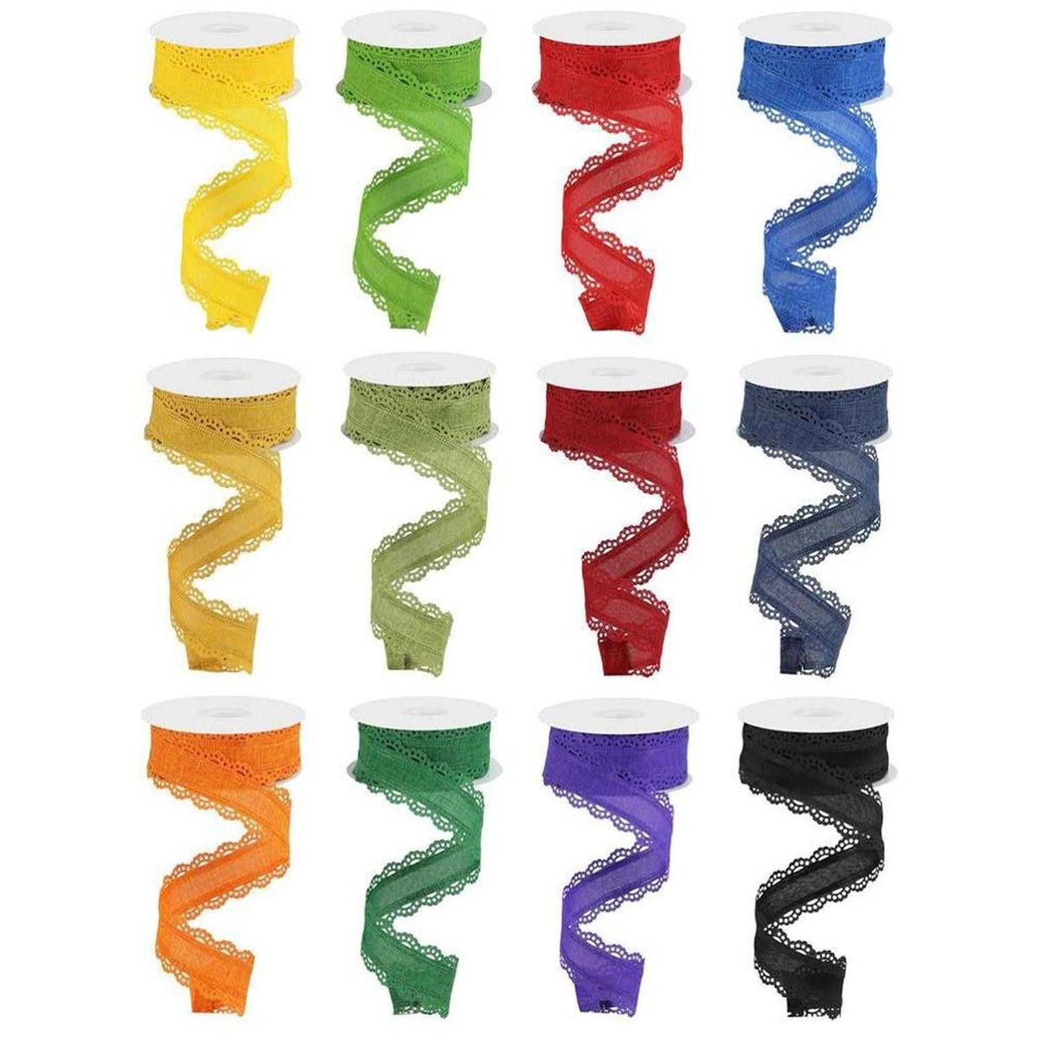 Shop For 1.5" Scalloped Edge Ribbon: Primary Color Assortment (10 Yard)