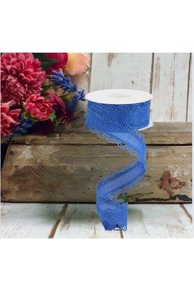 Shop For 1.5" Scalloped Edge Ribbon: Royal Blue (10 Yard)