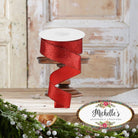 Shop For 1.5" Shimmer Glitter Ribbon: Red (10 Yards)