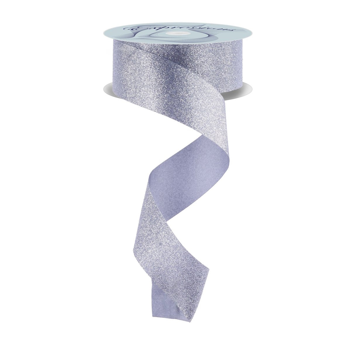Shop For 1.5" Shimmer Glitter Satin Ribbon: Silver (25 Yards)