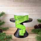 Shop For 1.5" Shimmer Glitter Tinsel Ribbon: Lime Green (10 Yards)