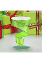Shop For 1.5" Shimmer Glitter Tinsel Ribbon: Lime Green (10 Yards) RGA8308E9