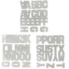 Shop For 1.5" Silver Glitter Letter Stickers (Asst)