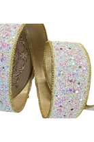 Shop For 1.5" Sugar Plum Glitter Ribbon: Icy Iridescent (10 Yards)