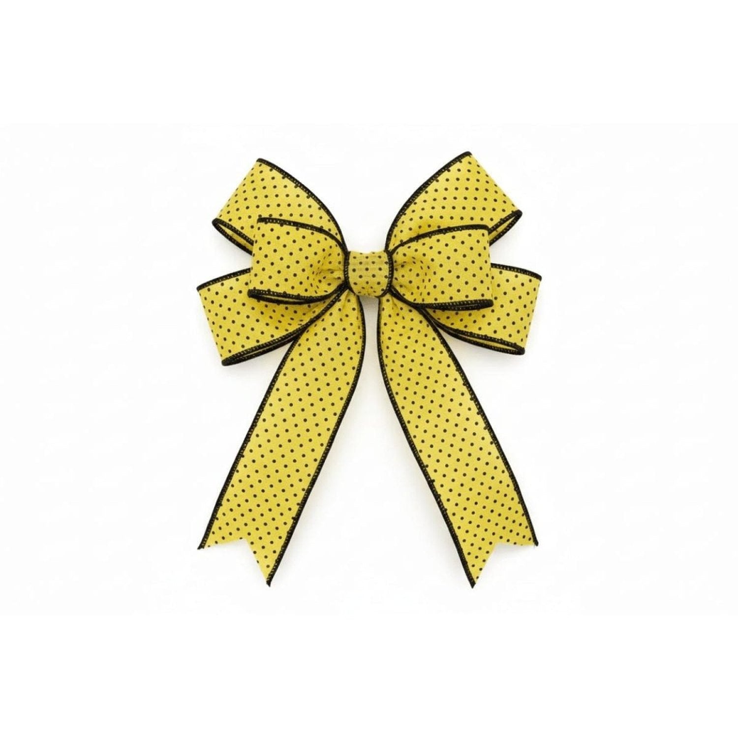 Shop For 1.5" Swiss Dots Ribbon: Yellow & Black (10 Yards)