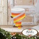 Shop For 1.5" Tricolor Striped Ribbon: Orange/White, Yellow (10 Yards)