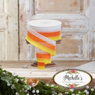 Shop For 1.5" Tricolor Striped Ribbon: Orange/White, Yellow (10 Yards)