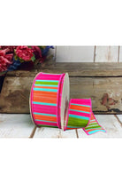 Shop For 1.5" Watercolor Horizontal Stripe Ribbon: Fuchsia (10 Yards)