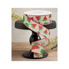 Shop For 1.5" Watermelon Slices Canvas Ribbon: Natural (10 Yards)