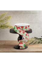 Shop For 1.5" Watermelon Slices Canvas Ribbon: Natural (10 Yards)