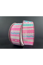 Shop For 1.5" Whimsy Stripe Ribbon: Pink, Aqua, Lavender (10 Yards) 71403 - 09 - 03