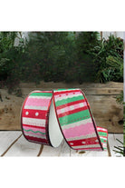 Shop For 1.5" Whimsy Stripe Ribbon: Red, Mint, Pink