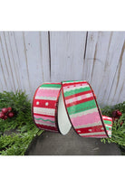 Shop For 1.5" Whimsy Stripe Ribbon: Red, Mint, Pink