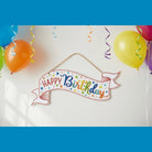 Shop For 15" Wooden Banner Sign: Glitter Birthday