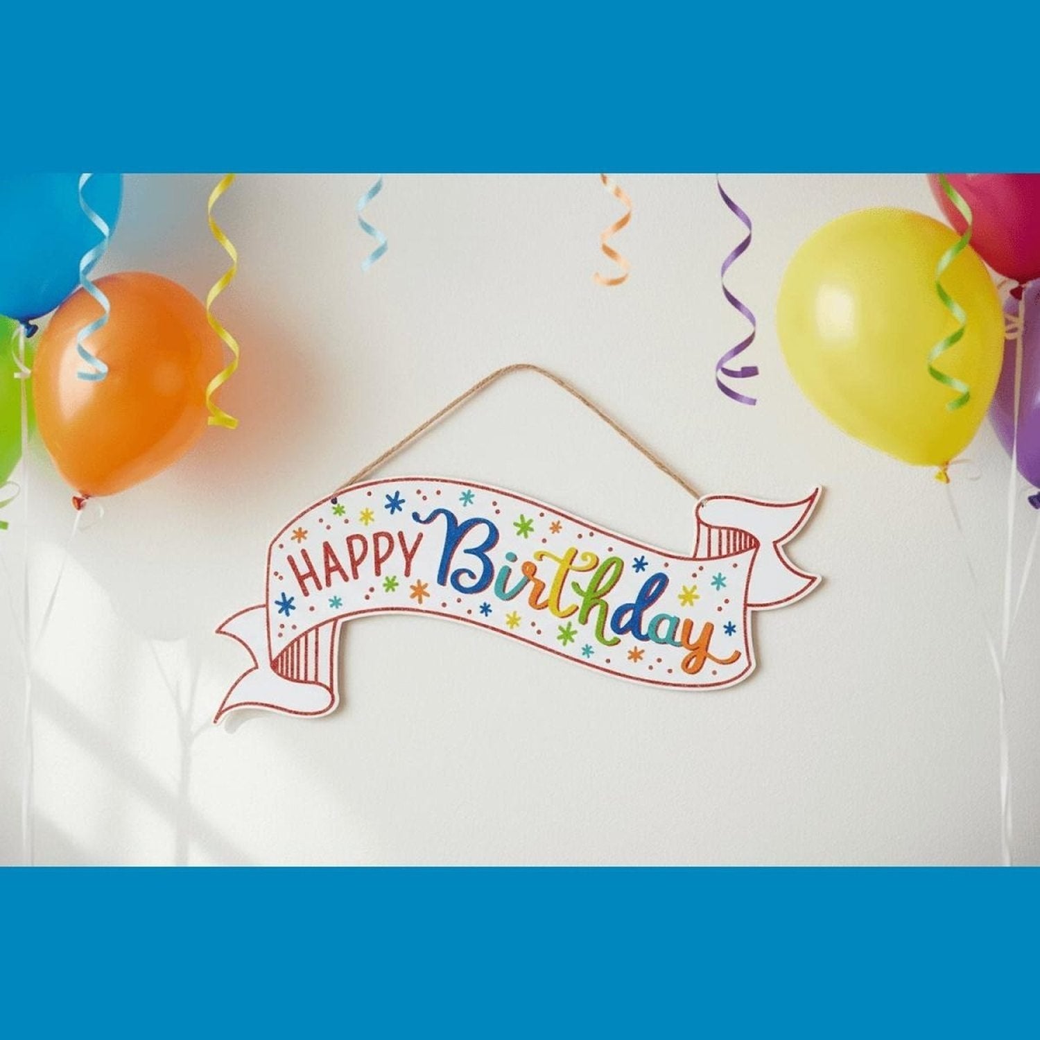 Shop For 15" Wooden Banner Sign: Glitter Birthday