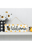 Shop For 15" Wooden Sign: Bumble Bee Welcome