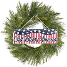 Shop For 15" Wooden Sign: God Bless America (White)