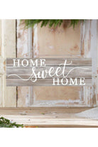 Shop For 15" Wooden Sign: Home Sweet Home (Grey Washed)