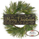 Shop For 15" Wooden Sign: Merry Christmas Black/Gold